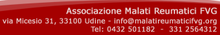 A.MA.RE. Onlus via Micesio 31, 33100 Udine. info@malatireumaticifvg.org 0432501182